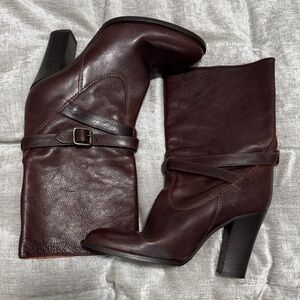 J. Crew Dark Brown Heeled Boots